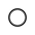 Bicycle tire vector icon